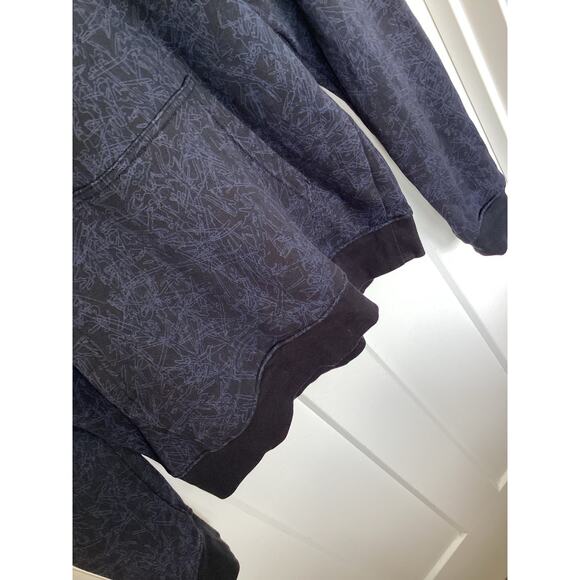 Jordan Men's Michigan Wolverines Pullover Hoodie Sweater Basketball Blue Small - Picture 3 of 9